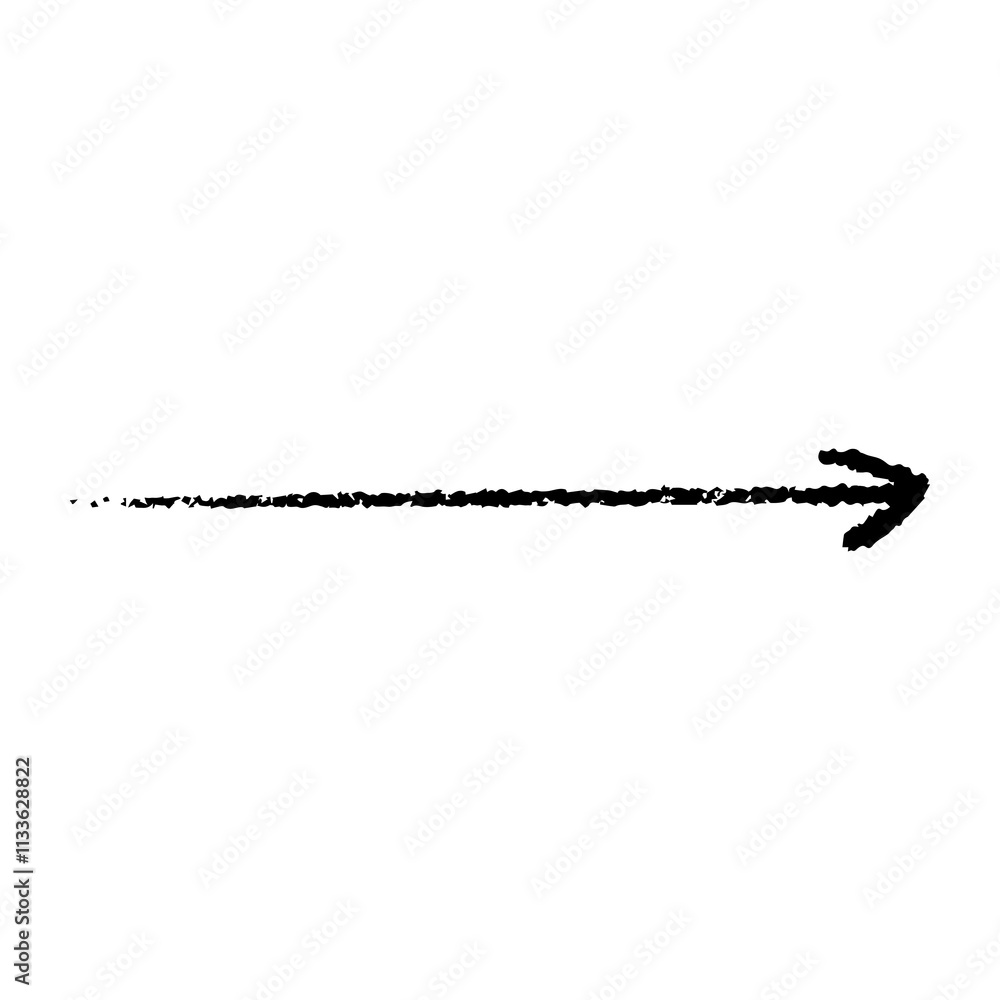 Simple right arrow brush stroke Simple right arrow brush stroke