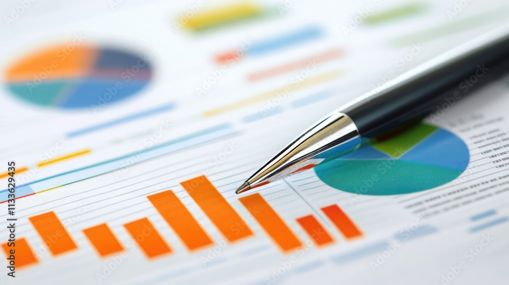 Investment portfolio charts, close up, focus on, copy space, sleek modern colors, double exposure silhouette with business strategy Investment portfolio charts, close up, focus on, copy space, sleek modern colors, double exposure silhouette with business strategy