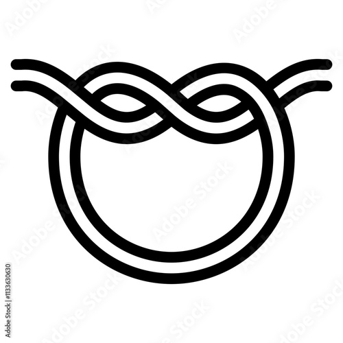 knot icon with line style