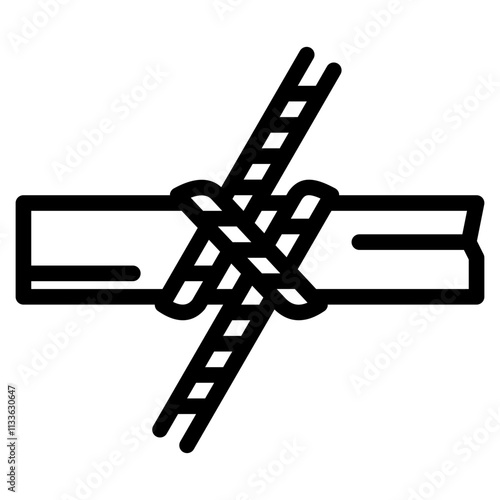 noose icon with line style