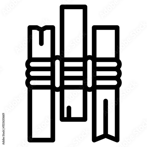 ropes icon with line style
