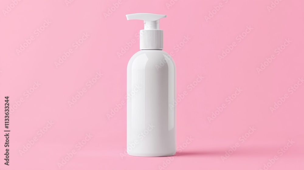 85.Concept 1: Empty bottle without labels on pink background. Mockup for cosmetic spray bottle, like mineral spray or hairspray. Front view, space for design. White spray bottle for various cosmetic 85.Concept 1: Empty bottle without labels on pink background. Mockup for cosmetic spray bottle, like mineral spray or hairspray. Front view, space for design. White spray bottle for various cosmetic