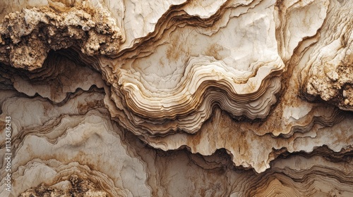 Wallpaper Mural Delicate waves of rich mocha mousse reveal a stunning top-down view, displaying intricate layers that mimic natural formations Torontodigital.ca