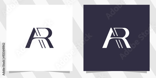 letter ar ra logo design