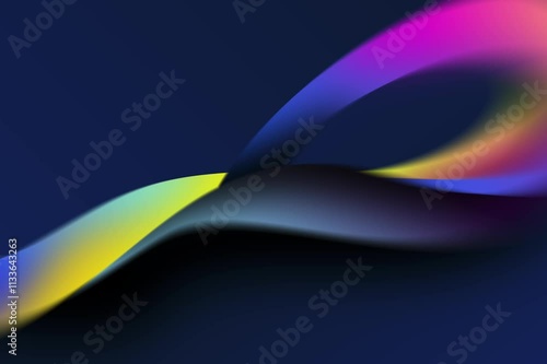 Animation Stylish abstract Background wave design with fluid curves and vibrant hues