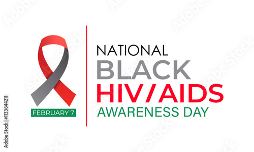 National black hiv aids awareness day background design template. Design for banner, cards, prints, social media, poster, flyer and background design template.
