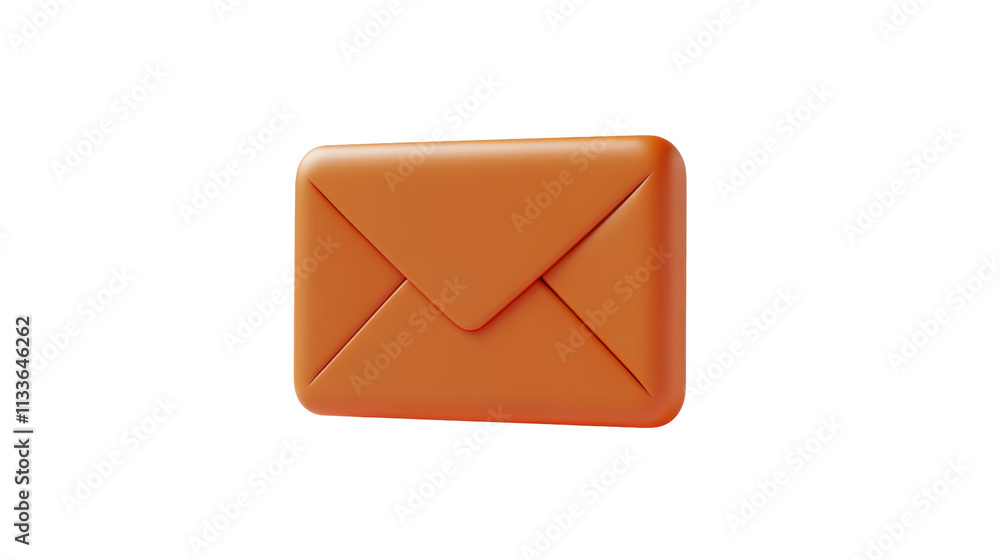 A stylized orange envelope representing communication and messaging. A stylized orange envelope representing communication and messaging.