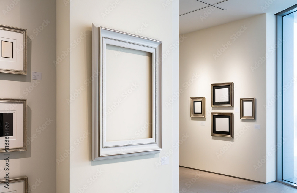 Blank Photo Frame in Gallery Wall Blank Photo Frame in Gallery Wall