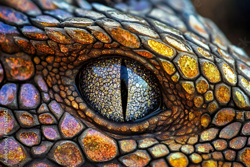 Dynamic Majesty: The Dragon with Ever-Changing Scales photo