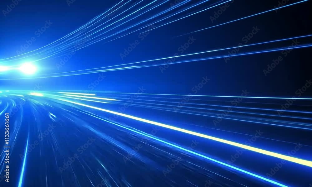 A blue light with a white line in the middle A blue light with a white line in the middle