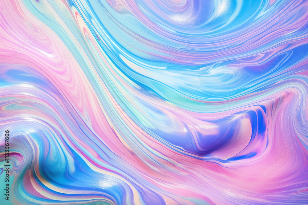 Dynamic 3d abstract pattern background. Pastel waves of paint, texture with calming colorful iridescent effect. Beautiful silky creases structure, wavy purple blue pink hues Dynamic 3d abstract pattern background. Pastel waves of paint, texture with calming colorful iridescent effect. Beautiful silky creases structure, wavy purple blue pink hues