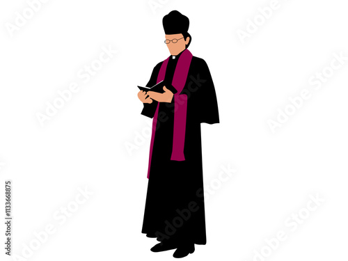 a male include religion dress vector illustration 