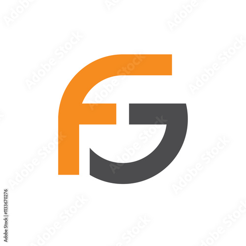 fg Letter symbol icon design. fg initial letter icon, sign of fg letter Icon illustration