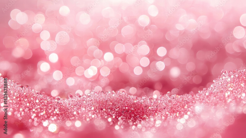 Soft pink bokeh background with sparkling droplets Soft pink bokeh background with sparkling droplets