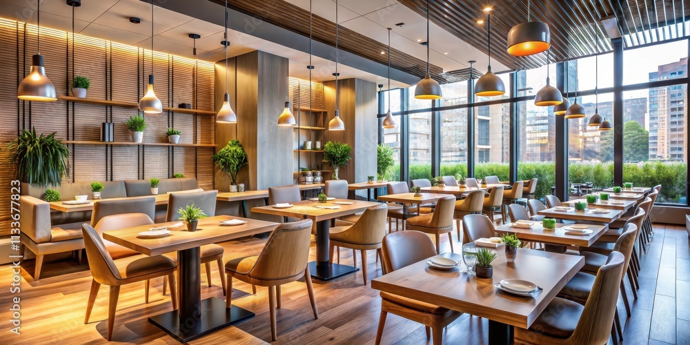 Modern Restaurant Interior , modern building design Modern Restaurant Interior , modern building design