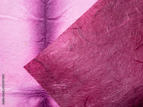 和紙アート　紫　