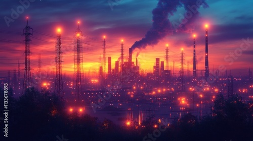 A futuristic blockchain network 