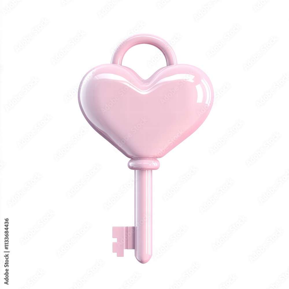 A stylized pink heart-shaped key, symbolizing love and romance, perfect for creative projects or themed designs. A stylized pink heart-shaped key, symbolizing love and romance, perfect for creative projects or themed designs.