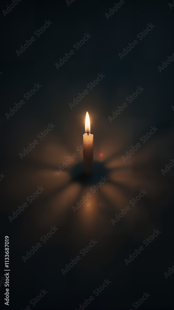 Fototapeta premium A Candle in the Dark