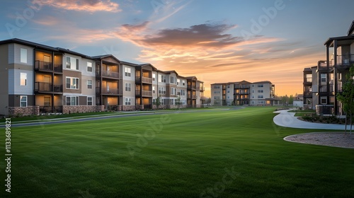 Wallpaper Mural Modern Apartment Building Or Apartment Complex Torontodigital.ca