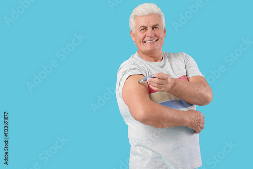 Diabetic mature man using l...