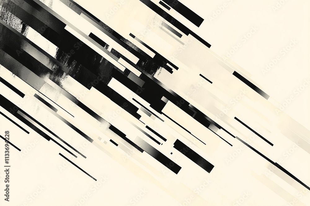 Abstract black and white diagonal lines create dynamic and modern design. This elegant flat lay banner features light gray background, perfect for various creative projects Abstract black and white diagonal lines create dynamic and modern design. This elegant flat lay banner features light gray background, perfect for various creative projects