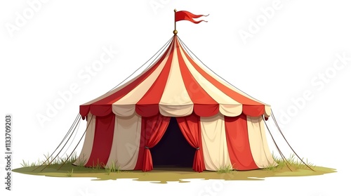 Illustration of circus tent