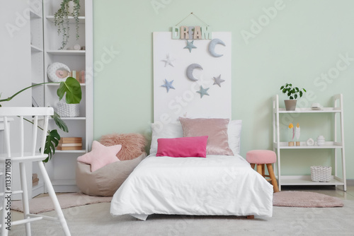 Interior of stylish childre...