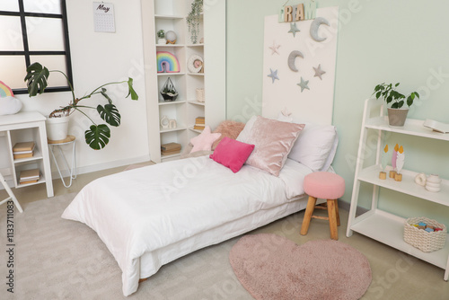 Interior of stylish childre...