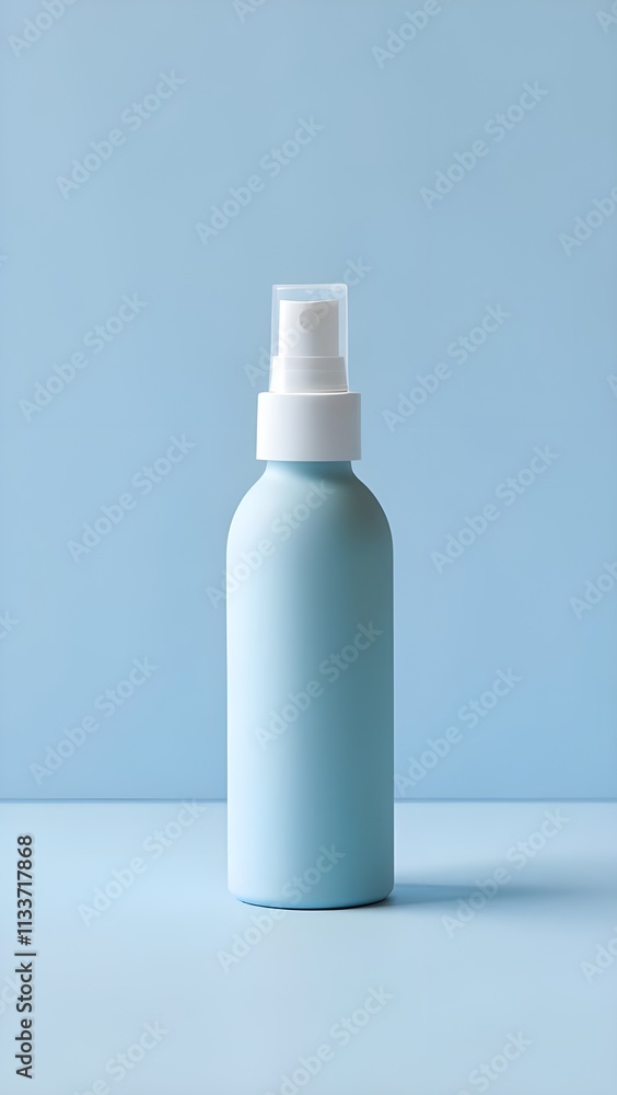 Light blue plastic spray bottle Light blue plastic spray bottle