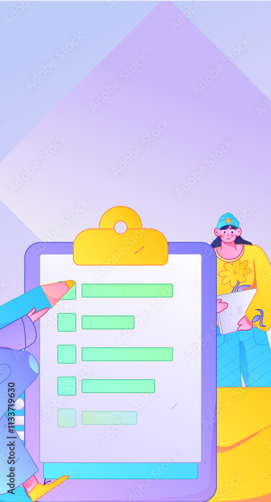 Invite friends to conduct questionnaire flat vector concept operation hand drawn illustration
Invite friends to conduct questionnaire flat vector concept operation hand drawn illustration