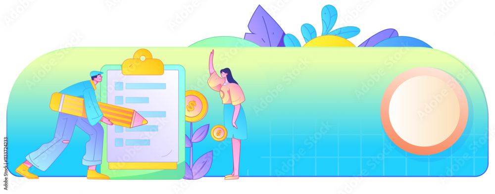 Invite friends to conduct questionnaire flat vector concept operation hand drawn illustration
Invite friends to conduct questionnaire flat vector concept operation hand drawn illustration