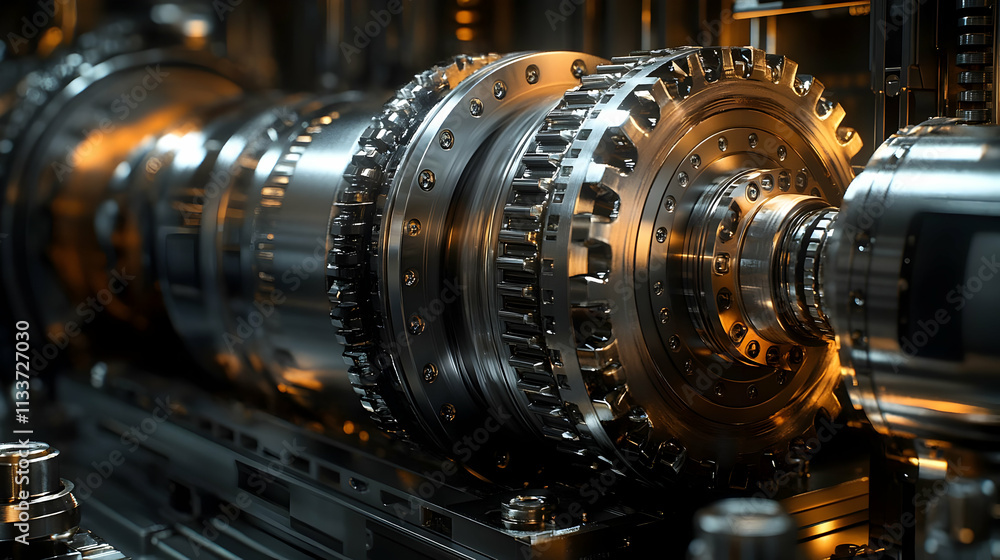 Close-up of intricate mechanical components showcasing precision engineering. Close-up of intricate mechanical components showcasing precision engineering.