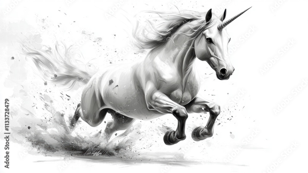 Majestic Unicorn in Motion Majestic Unicorn in Motion