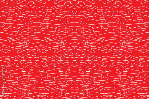 seamless golf pattern with solid background color