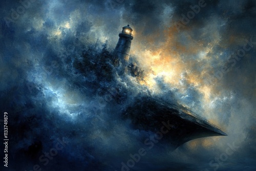 Lighthouse in a Storm