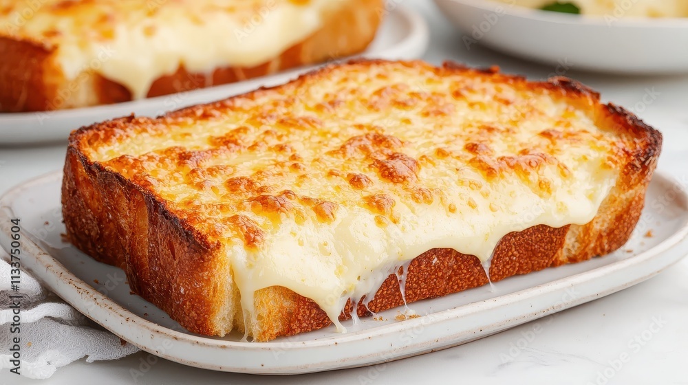 Delicious Melty Cheese on Toast with Crispy Golden Crust Delicious Melty Cheese on Toast with Crispy Golden Crust