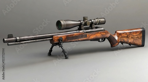 Vintage Sniper Rifle: A Masterpiece of Weaponry photo