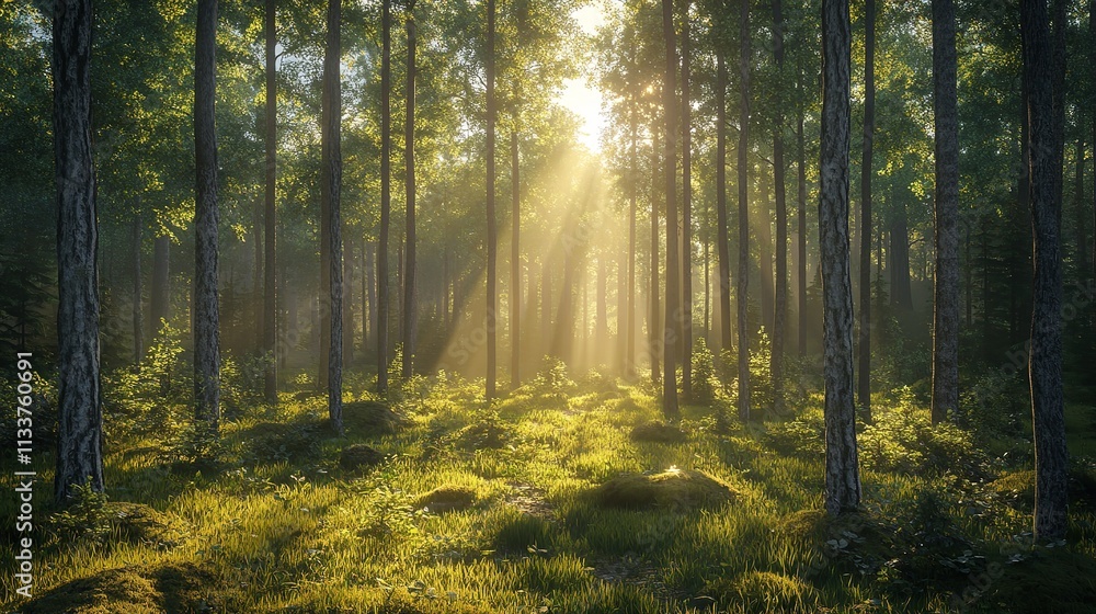 Fototapeta premium Fresh Air in a Spacious City Park