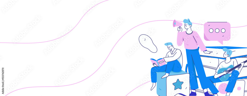 World Book Day Reading Character Flat Vector Concept Operation Hand Drawn Illustration
World Book Day Reading Character Flat Vector Concept Operation Hand Drawn Illustration