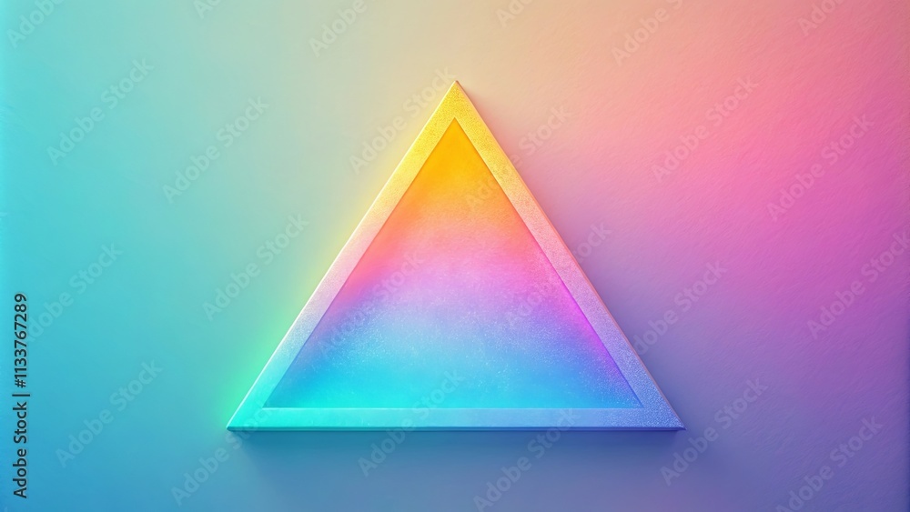 Pastel Triangle Shape with Gradient Fill and Subtle Texture Pastel Triangle Shape with Gradient Fill and Subtle Texture