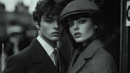 60s fashion portrait