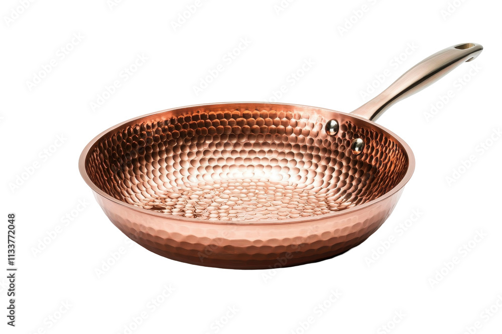 Copper Frying Pan Isolated on PNG Transparent Background Copper Frying Pan Isolated on PNG Transparent Background