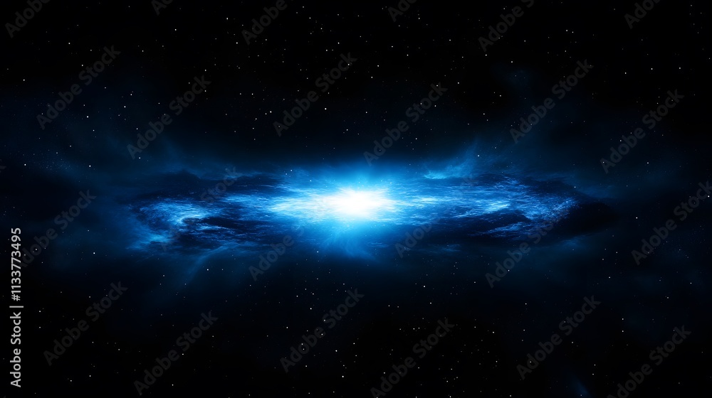 Obraz premium Bright Celestial Event In Deep Space Nebula