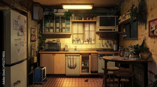 Kitchen light anime visual novel game.