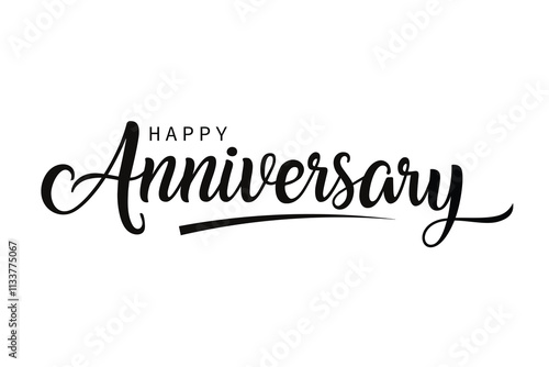 Happy Anniversary calligraphy hand lettering