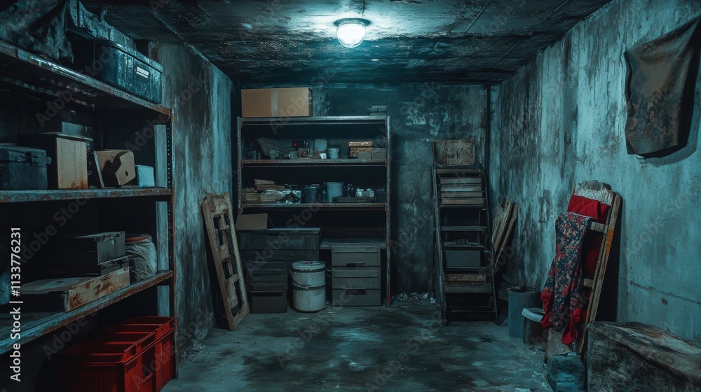 Dark and Dusty Basement Storage Room Dark and Dusty Basement Storage Room
