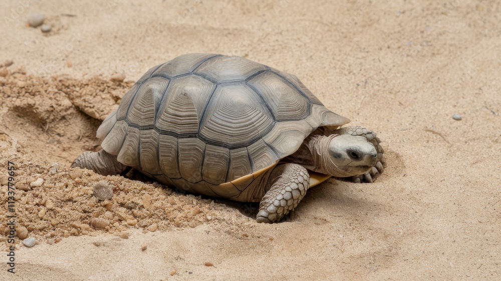 a-photo-of-a-burrowing-tortoise-with-shell-texture a-photo-of-a-burrowing-tortoise-with-shell-texture