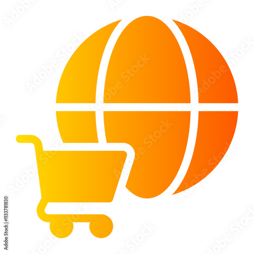 online shopping gradient icon