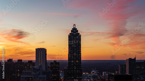 Atlanta Skyline at Sunset